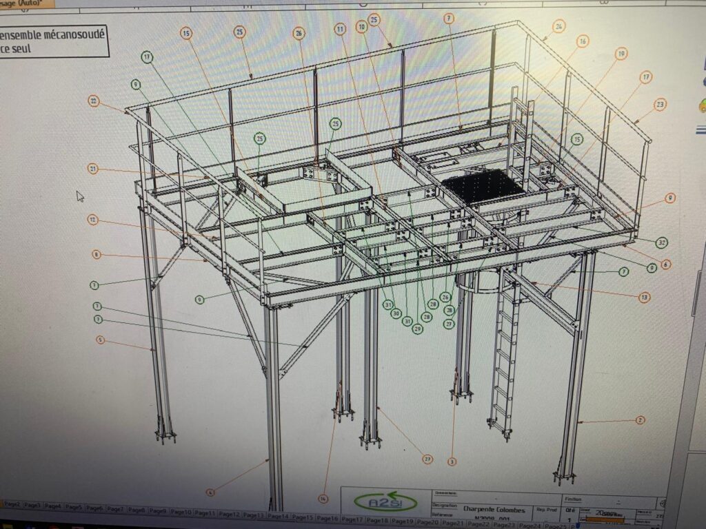 conception-bureau-etudes-3d-structure-metallique